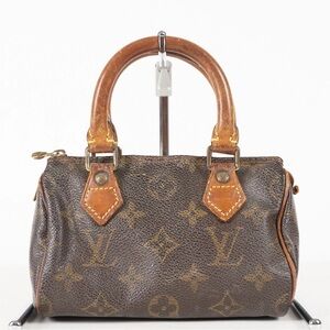 Louis Vuitton Brown Monogram Mini Speedy Top-Handle Bag